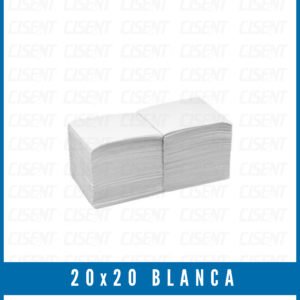 Tovallo 20x20 Blanc Paquet 100 Unitats